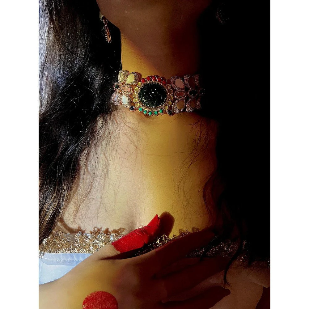 Tussya by Shreya Zargul Choker Set - Image 3