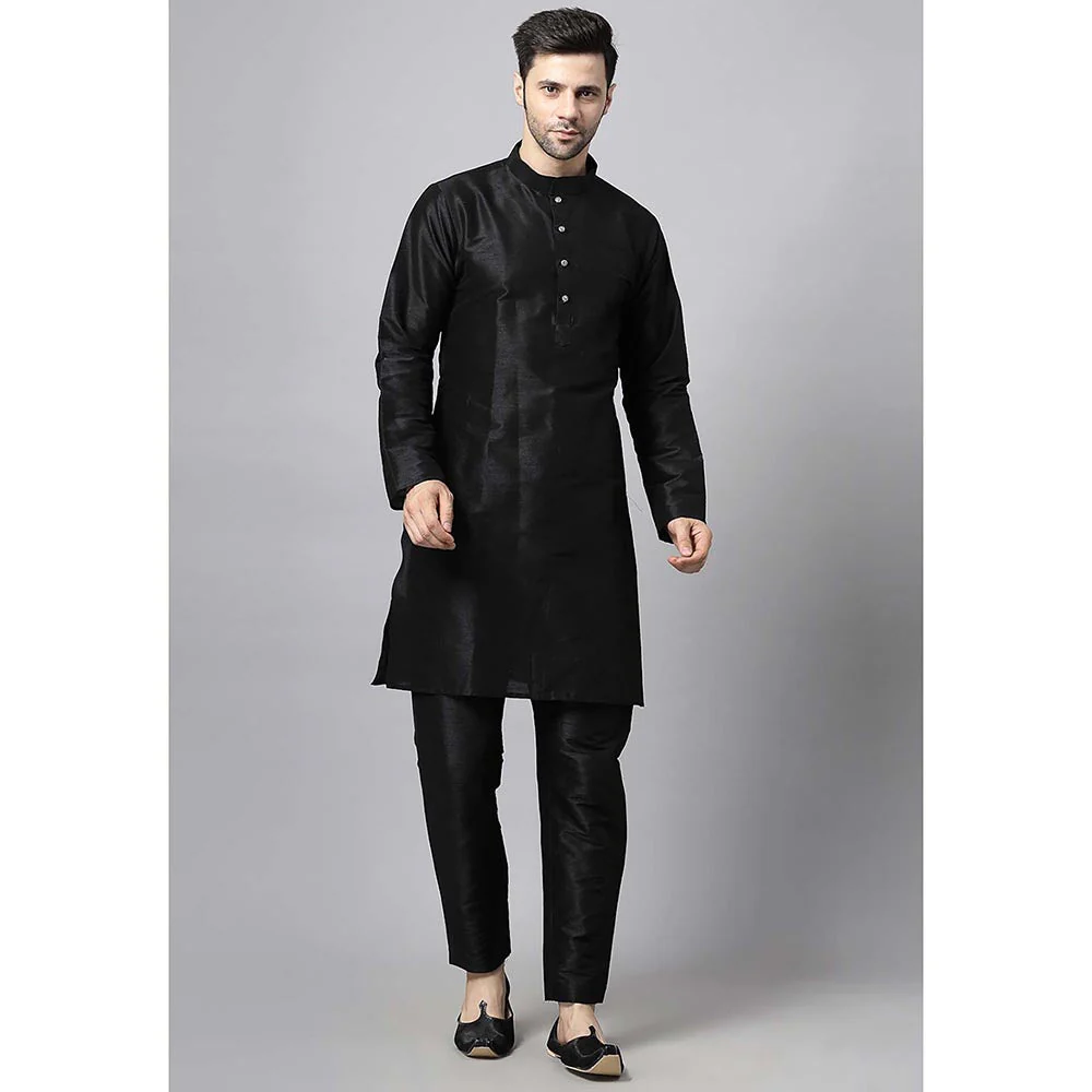 UTSAV FASHION Turquoise Straight Kurta and Pant with Nehru jacket - Image 4
