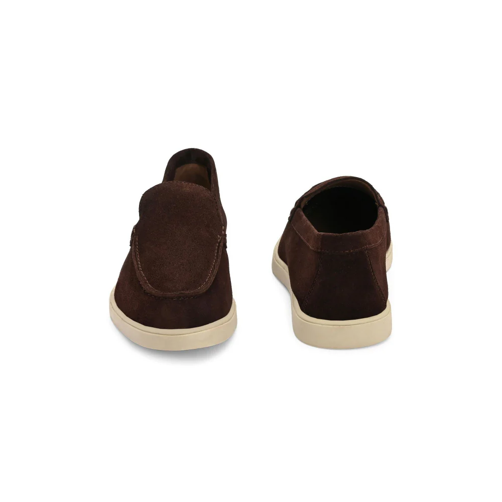 Valentino West Port Men Brown Trendy Leather Loafers - Image 8