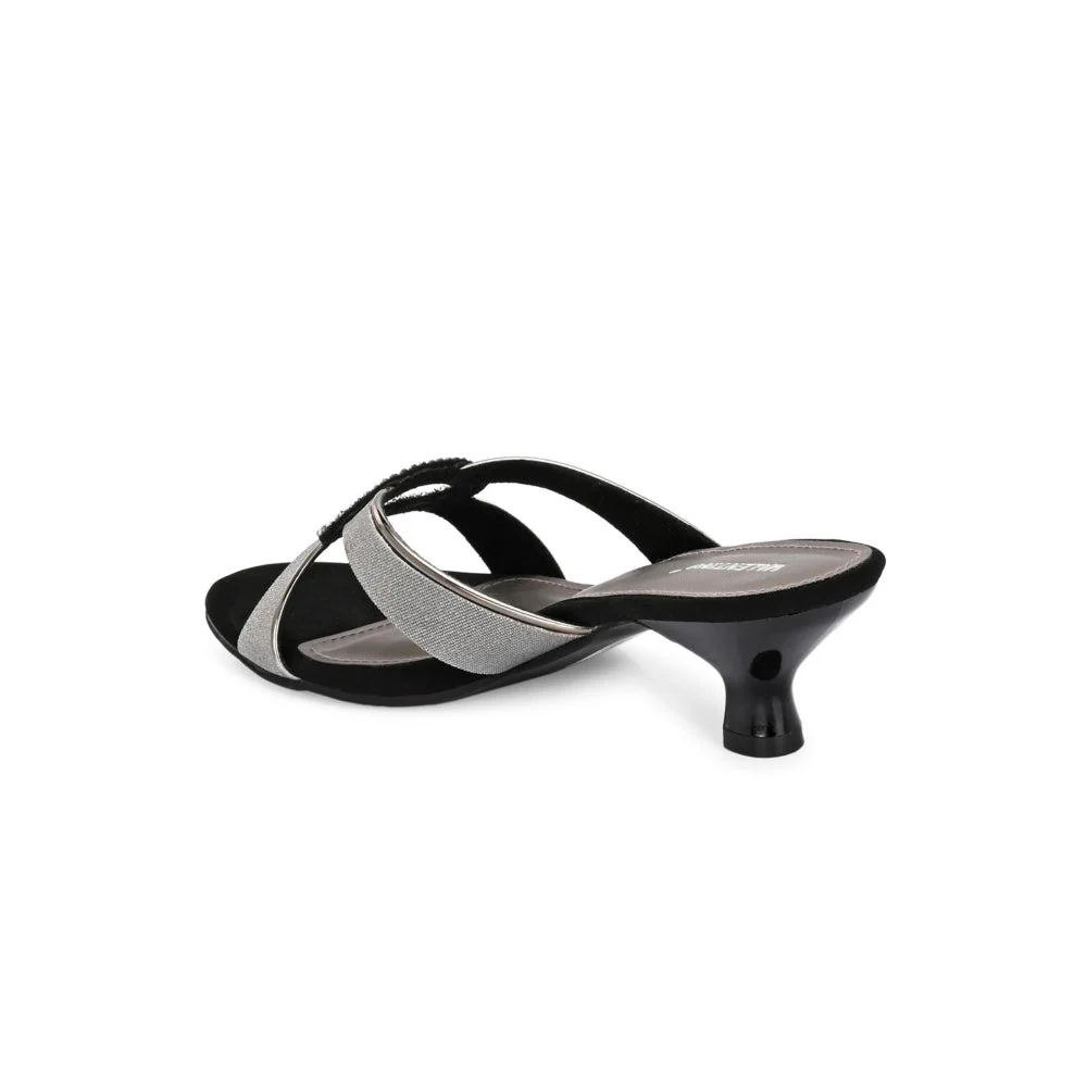 Valentino Women Premium Silver Sandal Heels - Image 5