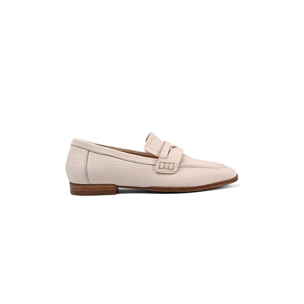 Vanilla Moon Atlanta Slip On Loafers - White - Image 3
