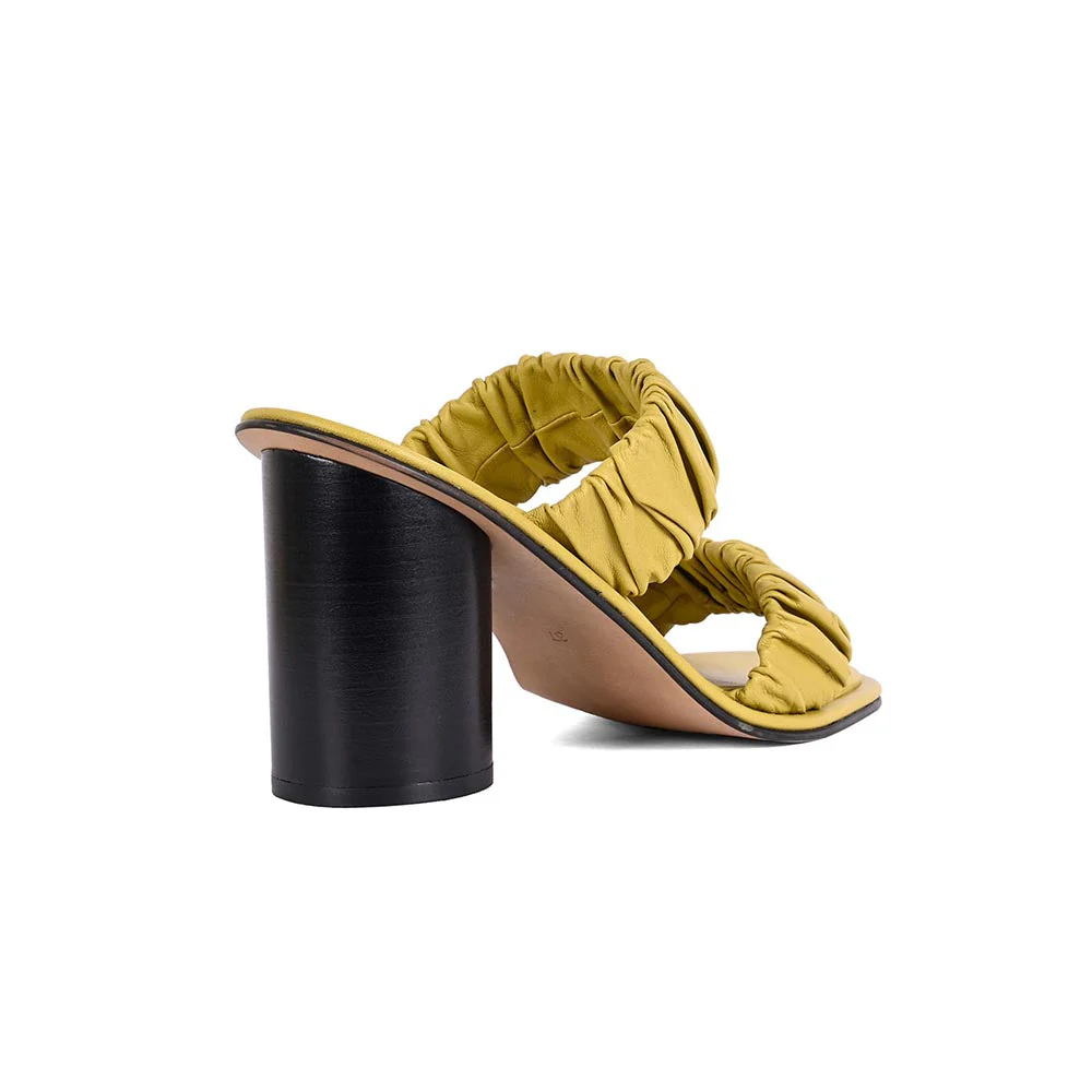 Vanilla Moon Women Yellow Heel Sandals - Image 3