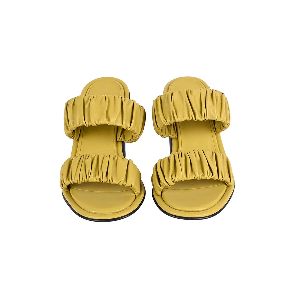 Vanilla Moon Women Yellow Heel Sandals - Image 4