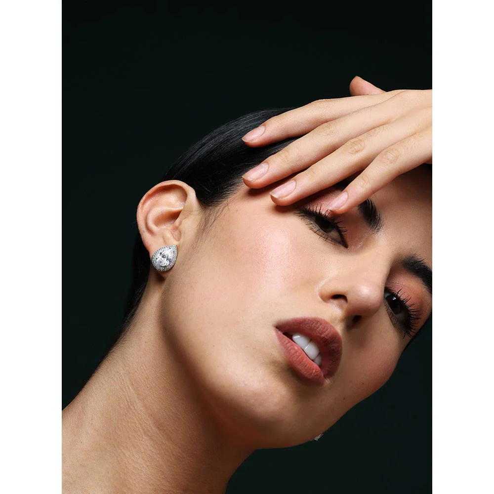 VARNIKA ARORA Cz Bloom Whisper Studs - Image 2