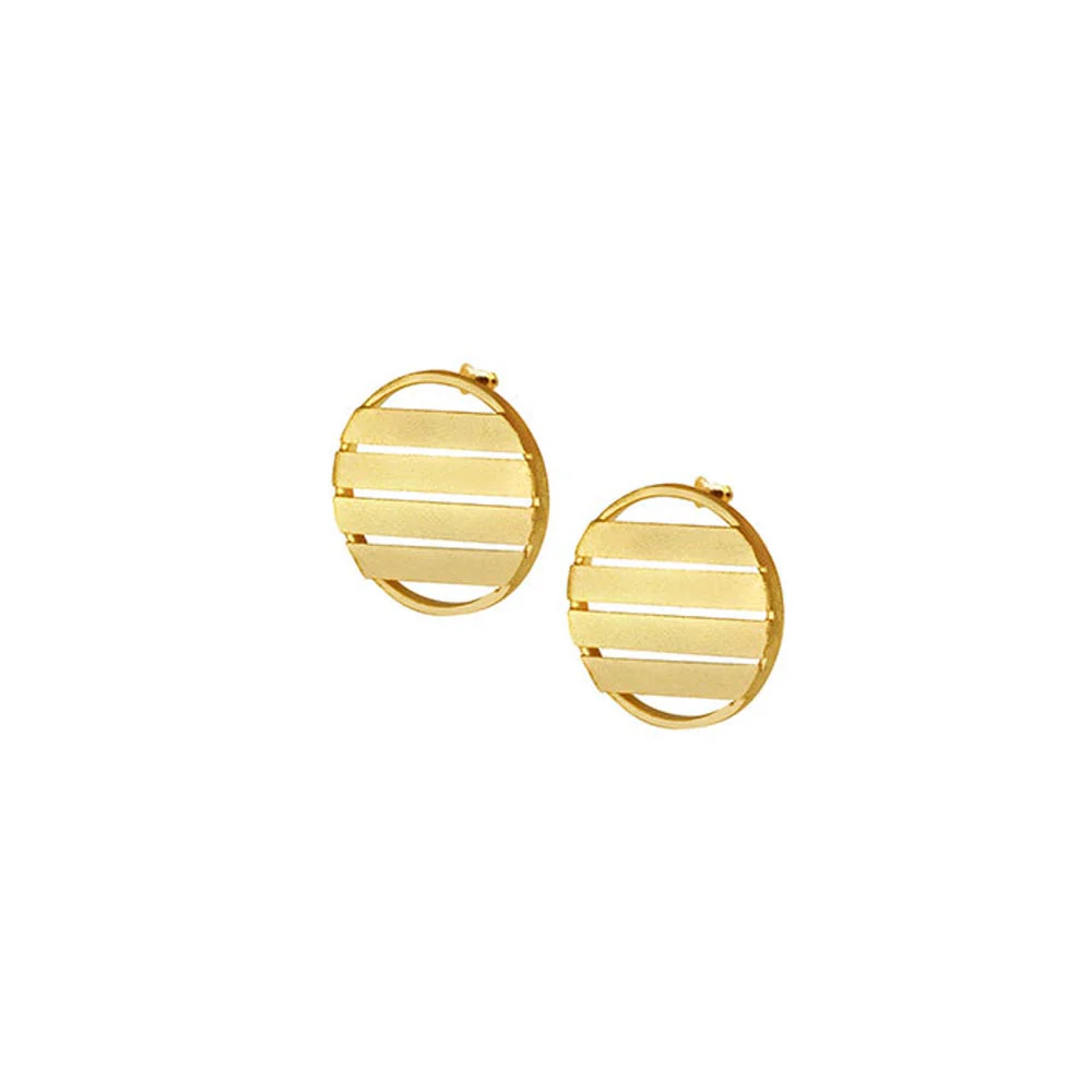 VARNIKA ARORA Gold Plated Glimpse Studs - Image 3