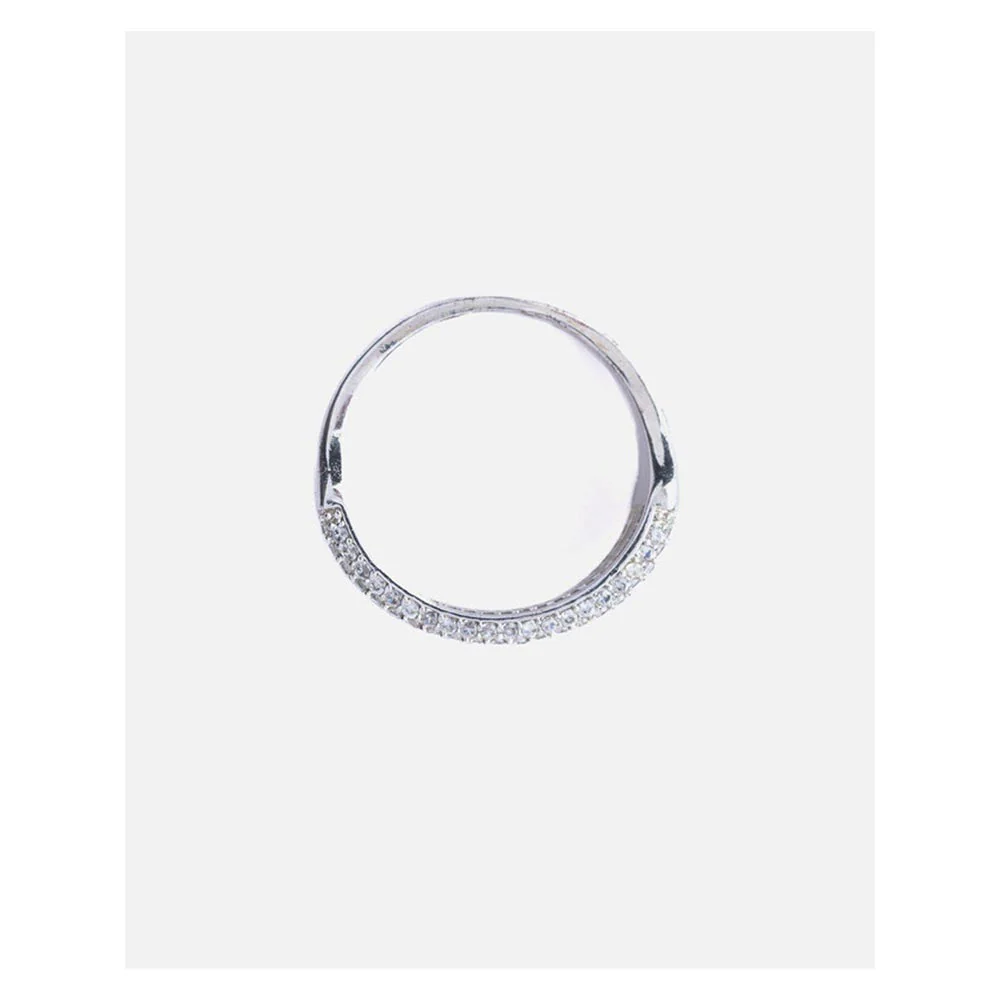 VIVINIA By Vidhi Mehra Silver Plated Womens Zircon Ring - Image 3