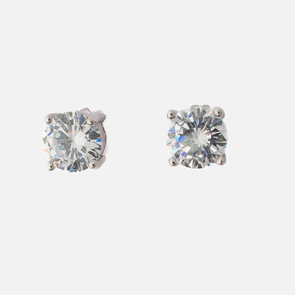 VIVINIA By Vidhi Mehra Zia Silver Plated Womens Zircon Earrings - Image 2