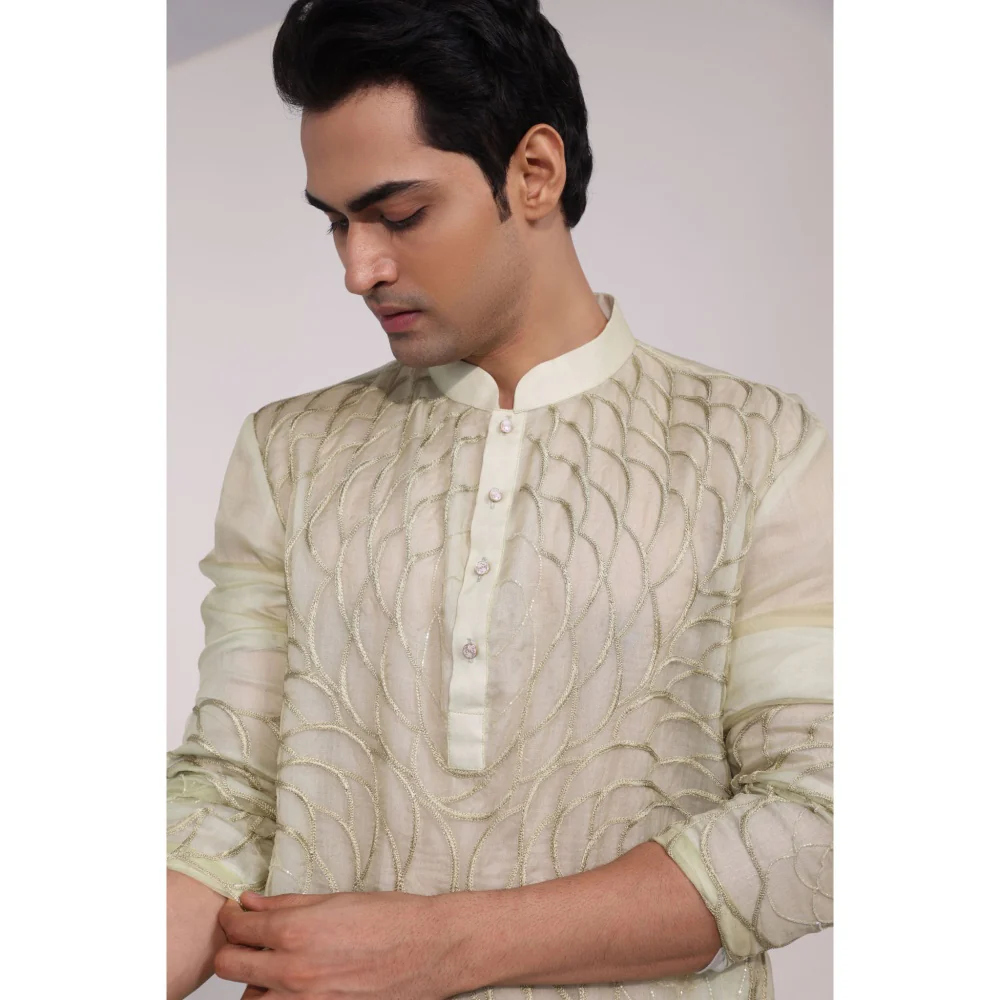 YOSEBA Jaalika Embroidered Kurta with Pant - Image 6
