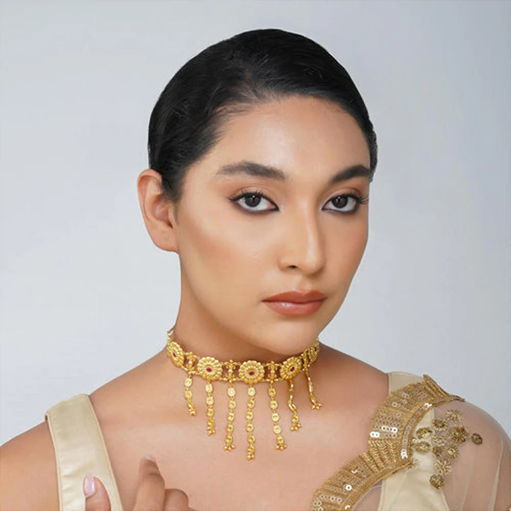 ZARIIN Floral Legacy Choker Necklace - Image 4