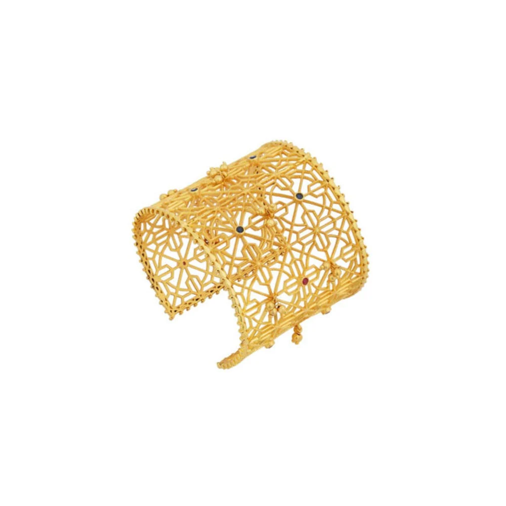 ZARIIN Grace In Gold Cuff Bracelet - Image 3